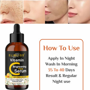 ELIBLISS Vitamin C Face Serum Fades Dark Spots | Glowing Skin | Dermatological Tested