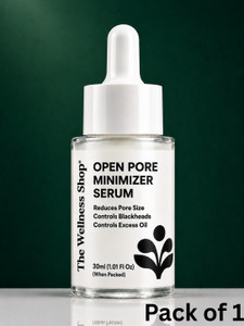 The Wellness Shop Open Pore Minimizer Face Serum Toner with Niacinamide for Tightening Skin