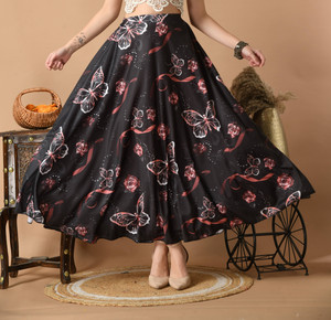vagisha Printed Women Flared Multicolor Skirt