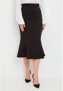 jo jo creation Printed, Solid Women Pencil Black Skirt