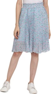 V-MART Printed Women Regular Blue Skirt
