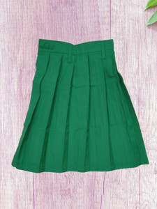 Abhima Fashion Solid Girls Regular Green Skirt