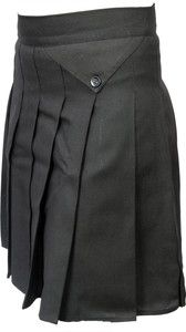 Swara Craft Self Design Women Pleated Black Skirt