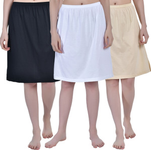 Aimly Solid Women Regular Black, White, Beige Skirt