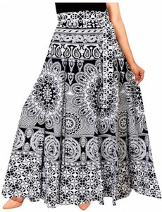 HIMANSHU Printed Women Wrap Around Multicolor Skirt