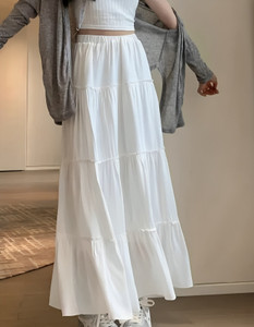 BSF INDIA Self Design Women Tiered White Skirt Buy BSF INDIA Self Design  Women Tiered White Skirt Online at Best Prices in India