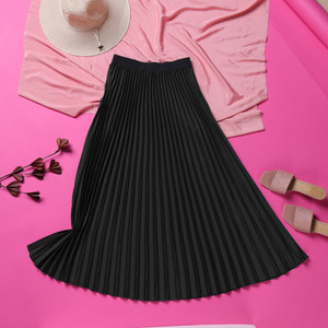 ZWERLON Printed Women A-line Black Skirt