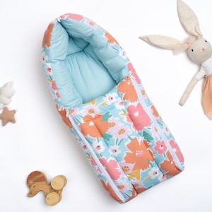 haus & kinder Cotton Carrier Nest cum sleeping bag, Bold Floral ( Newborn - 3 Months) Sleeping Bag