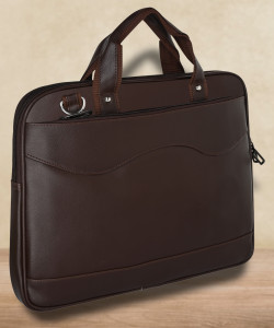 Pramadda Pure Luxury Brown Hand-held Bag Ultra Sleek Vegan Leather hand messenger Bag for men women | Corporate office laptop bag men | tablet ipad document holder | Faux Leather TopGrain Faux Leather Messenger Shoulder Side Bag for Men | messenger bags for men | office shoulder bag for men |laptop messenger bags men waterproof | laptop bag 15.6 inch |file bag |leather messenger beg | Corporate Gift Items | birthday gift item for men |daily use travel messenger bags.