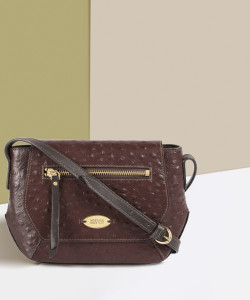 HIDESIGN Brown Sling Bag EE TAURUS 03-OST EMB MEL RAN-CHOCOLATE BROWN
