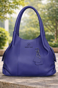 Bright Bags Blue Hand-held Bag Casual Stylish Girl's Western Look Handbags