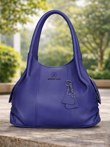 Bright Bags Blue Hand-held Bag Casual Stylish Girl's Western Look Handbags