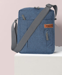 facto Blue Sling Bag Stylish Shoulder Cross Body Office Business Messenger Bag Water Resistant