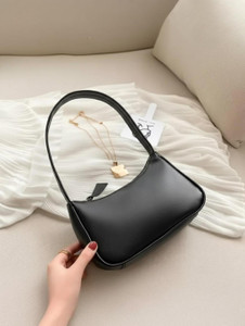 alsalime Black Hand-held Bag baguette bags for girls