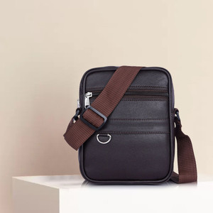 Glacier Brown Sling Bag Premium Vegan Leather, Sling Bag for Men | Crossbody Bag with Adjustable Strap