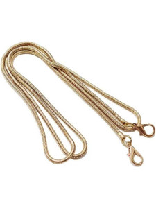 JI ACCESSORIES Gold Shoulder Bag SNAKE METAL CHAIN STRAP