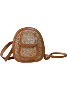 NSCOM Brown Sling Bag Handcrafted Shital pati/Cane Sling bag