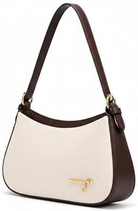 Adira Brown Shoulder Bag Women's Premium Shoulder Handbag | Elegant Beige & Brown PU Leather Hobo Bag
