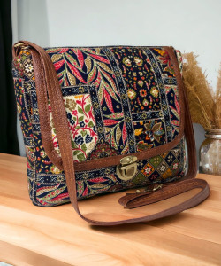 mas navi Black, Brown Sling Bag Trendy|Classic|Party for Womens, Made With Best Quality