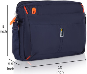 SJ Enterprises Blue Sling Bag Cross body Men’s Sling Messenger Bag for Travel / Office / Business