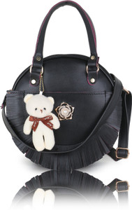 SHAMRIZ Black Sling Bag Round Sling Bag-Black