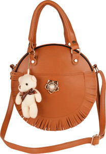 SHAMRIZ Tan Sling Bag Girls Stylish Party Casual Formal Festival Designer Round Shoulder Sling Bag