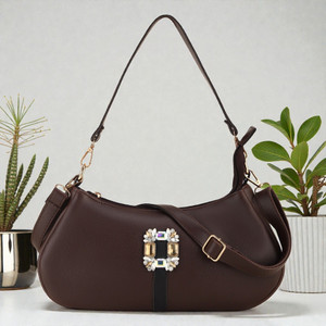 AshCrafzee Women Brown Shoulder Bag