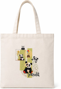 A I CHOICE Khaki Tote Women Cotton Tote Bag Stylish Large Capacity Shoulder Bag Daily Use