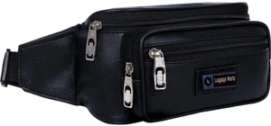 LUGGAGE WORLD Leather Waist Pack Bags Travel bag for Money |Mobile|Card|Belt| Chest Bag Kit Sling Kamar pouch Small Luggage for men Women Belt Waist pack Kamar pouch Travel
