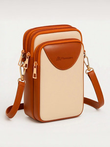 AhPremium Tan Sling Bag Sling phone bag