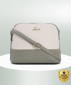 LAVIE Beige, Green Sling Bag RIGEL CSB CLR BK DME