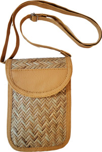 CLASSIQUE Brown Sling Bag Bamboo Mobile Sling