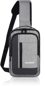 WILDHORN Grey Shoulder Bag Crossbody Bag for Men, Classic Chest Shoulder Bag for Men & Women