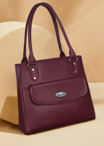 Bright Bags Maroon Hand-held Bag Stylis Girl's Western Look Handbags