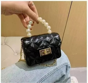 GiftyStyleHub Black Sling Bag Stylish trendy Silicone jelly purse Sling bag Top Handle Crossbody Bag