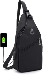 Byoode Black Shoulder Bag sling bag|cross body bag|shoulder bag|chest bag|waist bag|small outdoor bag