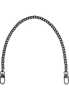 BAG IN Black Hand-held Bag METAL CHAIN STRAP
