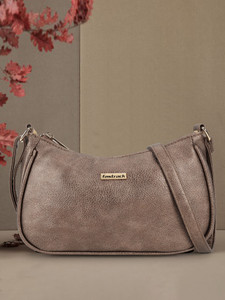 Fastrack Brown Sling Bag Textured