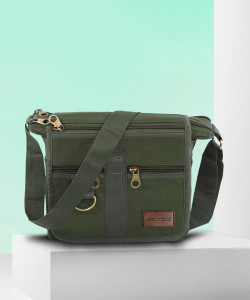 STORITE Green Sling Bag Cros Body Travel Office Business Messenger One Side Shoulder Bag