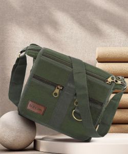 STORITE Green Sling Bag Cross Body Travel Office Messenger One Side Shoulder Bag