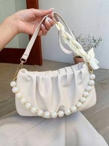 Cleto White Sling Bag CT-58_PEARL_WE