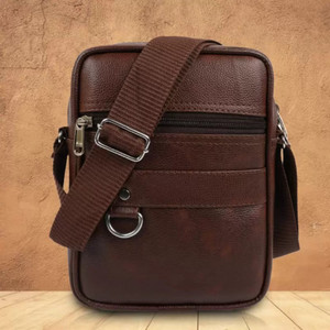 Sharewell Brown Sling Bag Men sling bag,hand bag for boys,tablet bag, new stylish bag for men