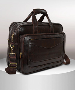 zurbaa Brown Messenger Bag LB-618-LAPTOP