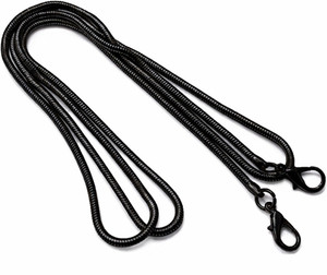 JI ACCESSORIES Black Shoulder Bag METAL SNAKE CHAIN