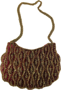 FashionKing Maroon Sling Bag PU2-Bridal Red