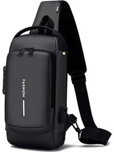 Valija Black Sling Bag Cross Body Sling bag-Black