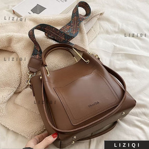LIZIQI Brown Sling Bag Handbag DESIGNER TRENDY BAG FOR WOMEN LADIES PURSE SIDE BAG
