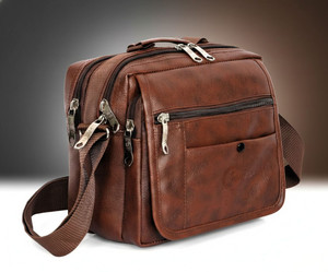 Ropexo Brown Sling Bag Sling Bag for Men and Women