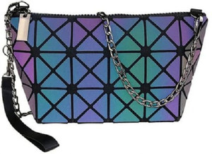 BATCAT Black Sling Bag women And Girls holographic reflective crossbody & Sling Bags