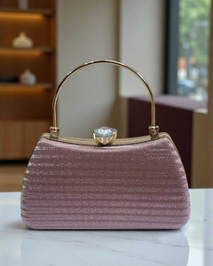 Kate Linn Pink Clutch BRIDAL - DIAMOND 0001